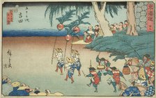 Yoshida—No. 35, from the series "Fifty-three Stations of the Tokaido (Tokaido gojusan..., c.1847/52. Creator: Ando Hiroshige.