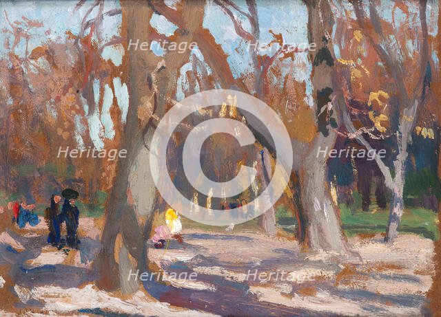 The Planty Park in Krakow, c1903. Creator: Jan Stanislawski.