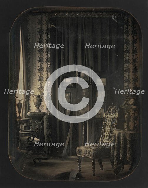 [The Salon of Baron Gros], 1850-57. Creator: Jean Baptiste Louis Gros.
