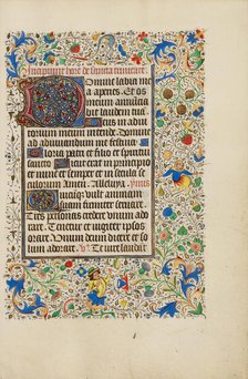 Decorated Text Page; Llangattock Hours, 1450s. Creator: Unknown.