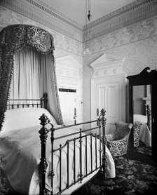 A bedroom in the Hotel Cecil, The Strand, London.  Artist: Bedford Lemere and Company