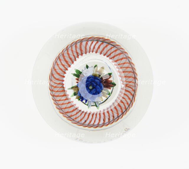 Paperweight, France, c. 1845-60. Creator: Saint-Louis Glassworks.