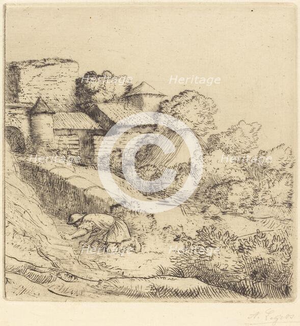 Little Burner of Grass (Le petit bruleur d'herbe). Creator: Alphonse Legros.