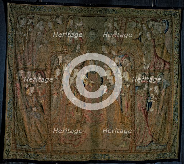  'The Triumph of the Mother of God', series of fifteenth-century Flemish tapestries. Cloth IV 'Th…