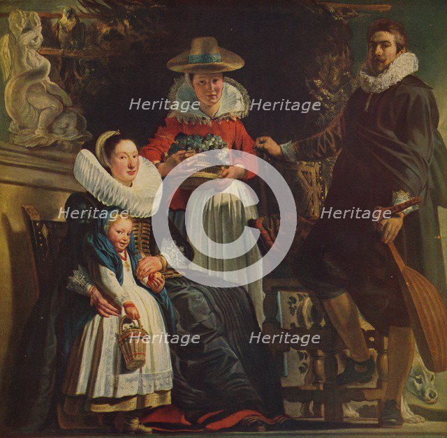 'Retrato de Familia', (Painter's Family), 1612-1622, (c1934). Artist: Jacob Jordaens.