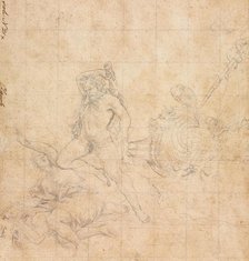 Hercules and the Girdle of Hippolyta, first quarter 1600. Creator: Filippo Napoletano (Italian, c. 1587-c. 1629).