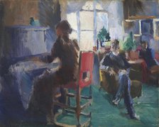 At the Piano, 1894. Creator: Harriet Backer.