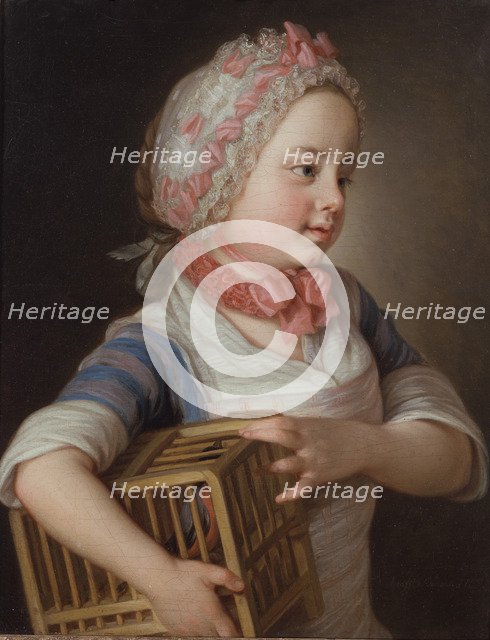 Girl with Bullfinch in a Cage, 1766.