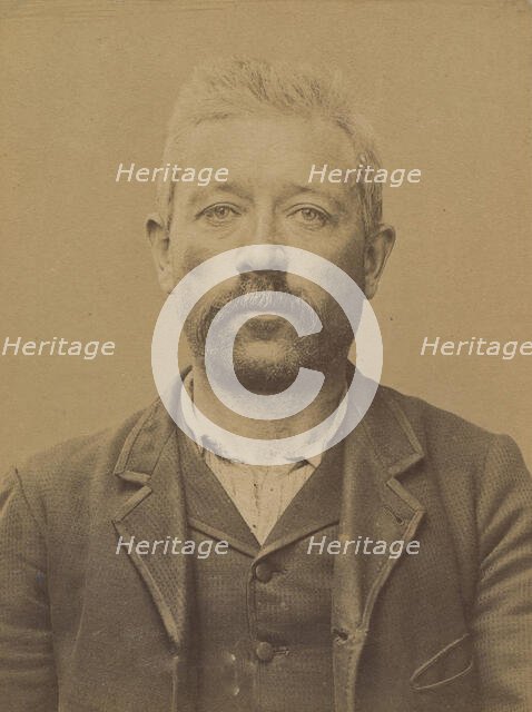 Roubichon. Jean-Marie. né le 14/6/52 à Vannes (Morbihan). Maçon. Anarchiste. 2/7/94. , 1894. Creator: Alphonse Bertillon.