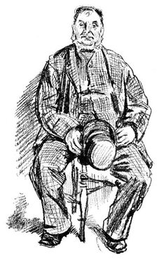 The Colliery Strike and the London Coal Exchange: captain of a collier brig, 1890. Creator: Unknown.