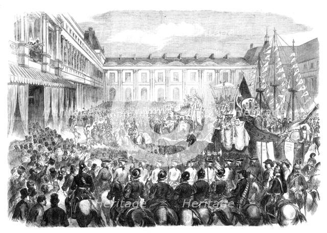 Shrove Tuesday procession of the Fat Ox at the Tuileries, Paris, 1870. Creator: Unknown.