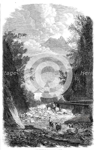 The Gorge of Sallenches, Savoy, 1860. Creator: Jean Adolphe Beauce.