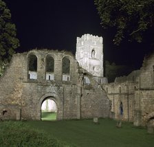 Fountains Abbey, illuminated, 12th century. Artist: Unknown