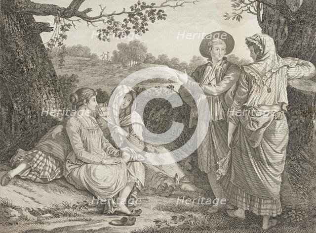 Costume Plate (Dresses of the Inhabitants of Manilla), 1810. Creator: Unknown.