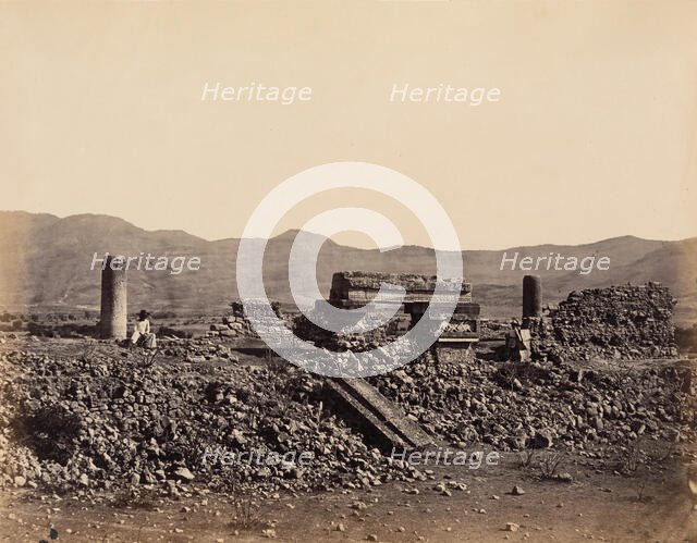 Second Palace at Mitla, Mexico., February 1860. Creator: Désiré Charnay.
