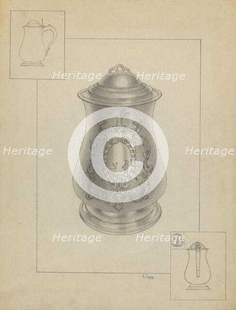 Silver Tankard, c. 1936. Creator: Michael Fenga.