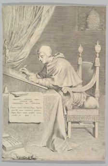 St. Gregory, 1681. Creator: Claude Mellan.