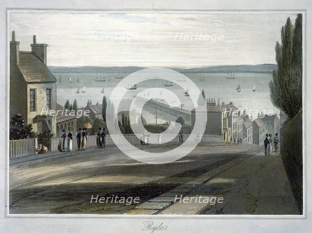 'Ryde', Isle of Wight, 1814-1825. Artist: William Daniell