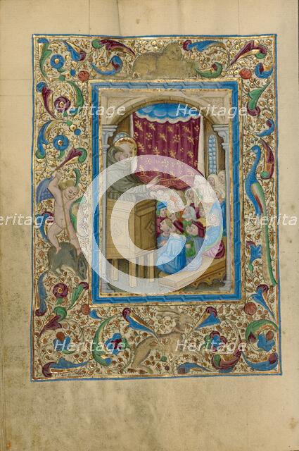 Saint Anthony of Padua Preaching; Book of Hours, about 1460. Creator: Unknown.