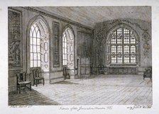 Interior view of the Jerusalem Chamber in Westminster Abbey, London, 1805. Artist: Frederick Nash