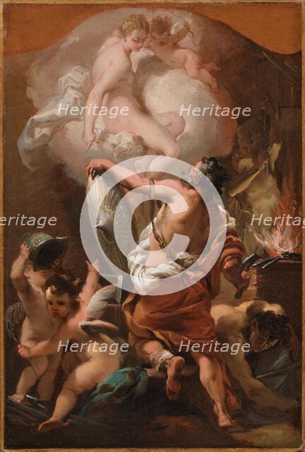 Venus Ordering Armor for Aeneas at Vulcan's Forge, c1775. Creator: Gaetano Gandolfi.