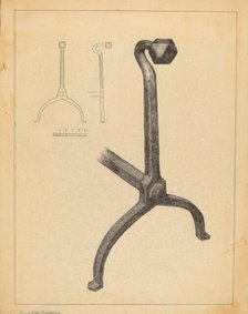 Andiron, 1935/1942. Creator: Salvatore Borrazzo.