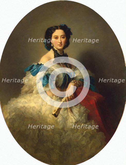 Portrait of Countess Varvara Musina-Pushkina, after 1857. Artist: Winterhalter, Franz Xavier (1805-1873)