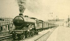 'Edinburgh-London Express Leaving York, London and North Eastern Railway', 1930. Creator: H. Gordon Tidey.
