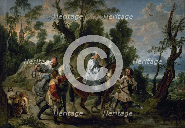 Act of Devotion by Rudolf I of Habsburg, c1625. Creators: Peter Paul Rubens, Jan Wildens.