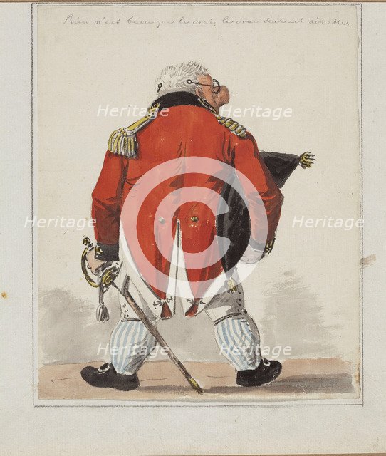 Portrait Caricature of the architect Giacomo Quarenghi (1744-1817), c. 1810.