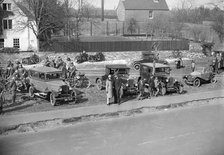 The Surbiton Motor Club Grand Cup, the Talbot Hotel, Ripley, Surrey, 1929. Artist: Bill Brunell.