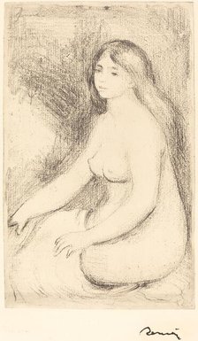 Seated Bather (Baigneuse assise), c. 1905. Creator: Pierre-Auguste Renoir.