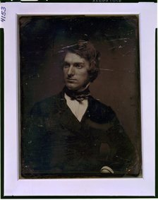 Henry Peters Gray, half-length portrait, head three-quarters to left, between 1844 and 1860. Creator: Mathew Brady.
