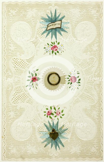 Don't Forget Me (valentine), 1845/50. Creator: Joseph Mansell.