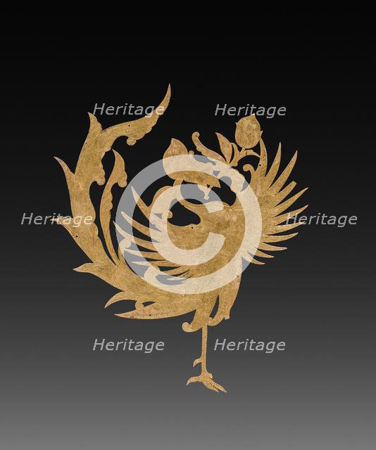 Textile Ornament(?): Phoenix, c. 8th century. Creator: Unknown.