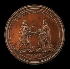 Hippocrates and Dr. John Freind [reverse], 1728. Creator: Ferdinand de Saint-Urbain.