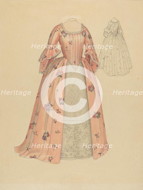 Silk Gown, 1936. Creator: Maude Schell.