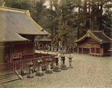 Stable at Nikko, 1865. Creator: Unknown.