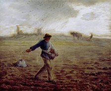 The Sower, c1865. Creator: Jean Francois Millet.