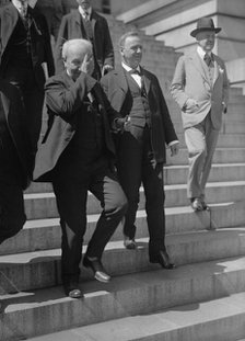 Daniels, Josephus, Secretary of The Navy, 1913-1921. with Edison, 1917. Creator: Harris & Ewing.