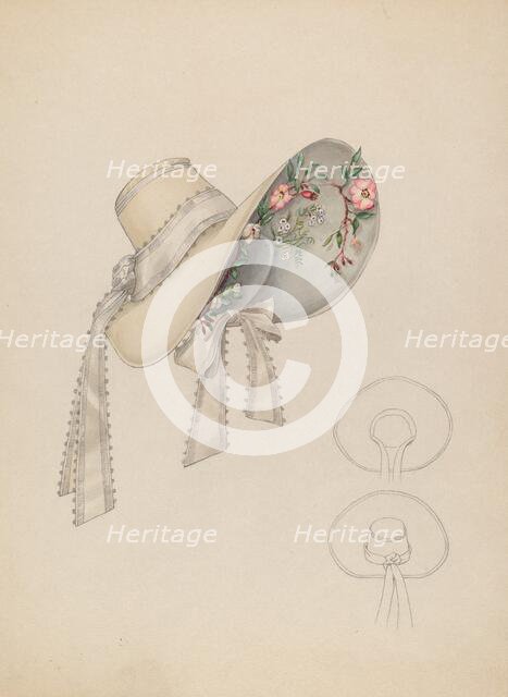 Wedding Bonnet, c. 1937. Creator: Louis Maldarelli.