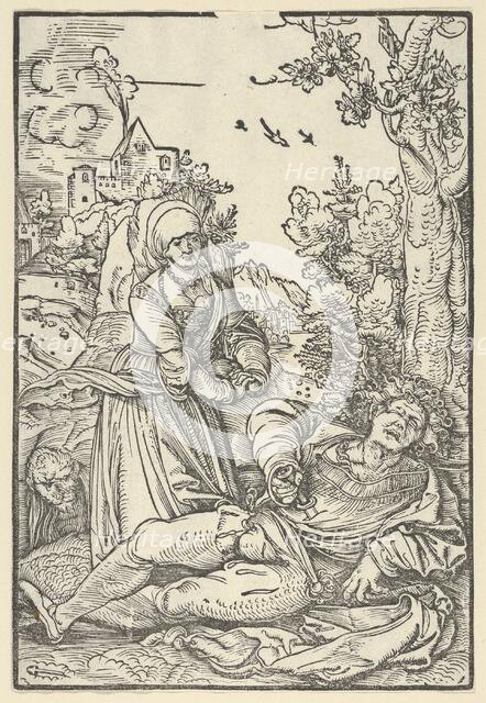 Pyramus and Thisbe, ca. 1509-10. Creator: Hans Schäufelein the Elder.