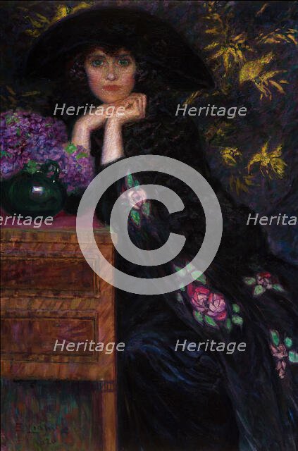 Figura di Donna (Ritratto di Violette), 1920. Creator: Lionne (Della Leonessa), Enrico (1865-1921).