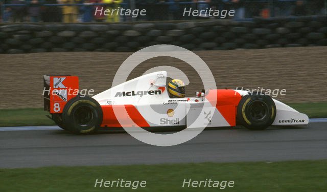 McLaren MP4-8, Ayrton Senna 1993 European Grand Prix at Donington. Creator: Unknown.