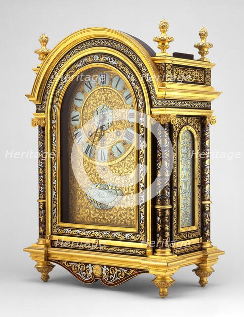Table Clock, France, c. 1675. Creators: Andre-Charles Boulle the Elder, Nicolas Gribelin.