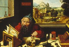 Saint Jerome in His Study, c1530. Creator: Pieter Coecke van Aelst.