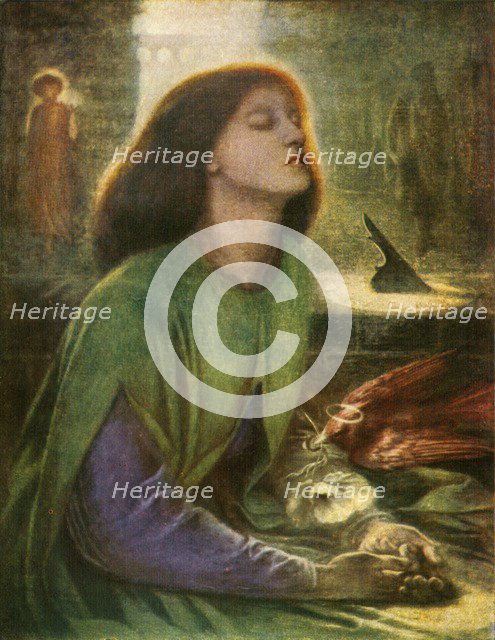 'Beata Beatrix', c1864-1870, (c1912). Artist: Dante Gabriel Rossetti.