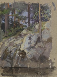 Cliff, 1895. Creator: Eero Jarnefelt.