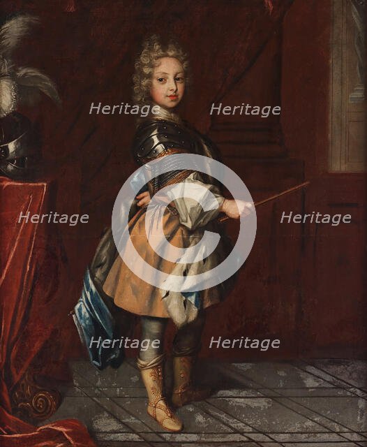 Portrait of Duke Charles Frederick of Holstein-Gottorp (1700-1739) as child. Creator: Krafft, David, von (1655-1724).