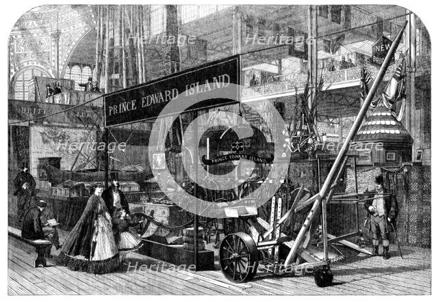 The International Exhibition: British Columbia and Prince Edward Island Courts..., 1862. Creator: Unknown.